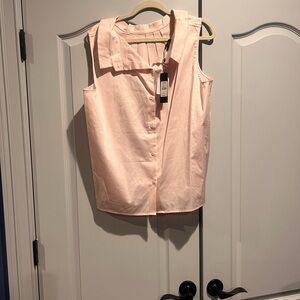 Talbots Light Pink Sleeveless Blouse